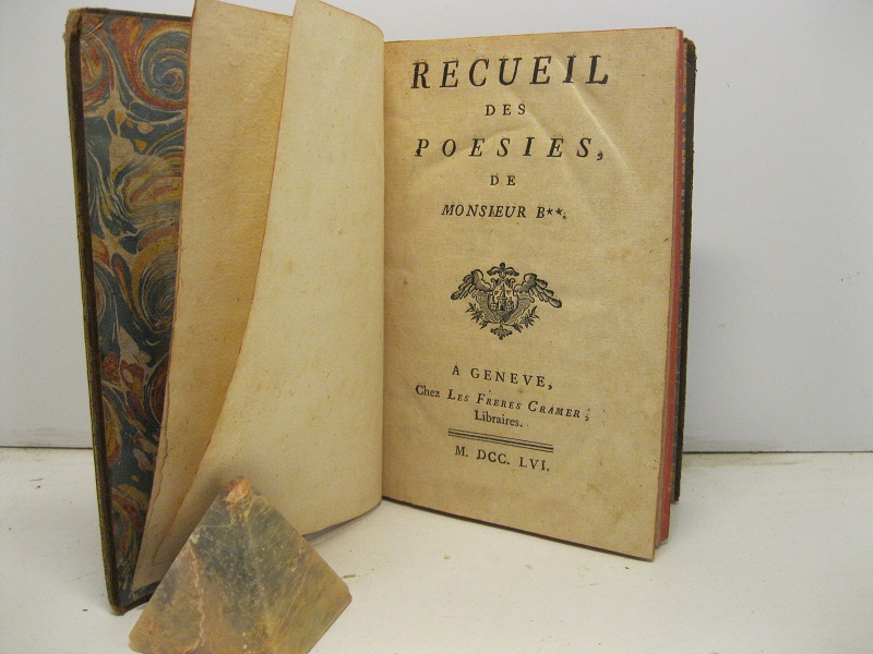 Recueil des poesies de Monsieur B**